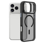 Custodia per telefono magnetica con supporto in metallo LeReach Le-Luster Series per obiettivo., For iPhone 17 Pro Max, For iPhone 17 Pro