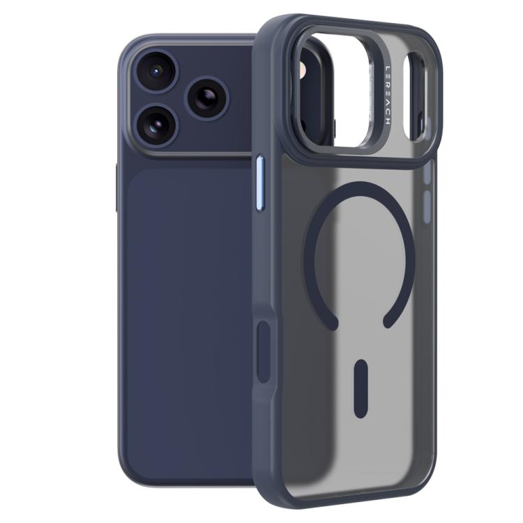 Custodia per telefono magnetica con supporto in metallo LeReach Le-Luster Series per obiettivo., For iPhone 17 Pro Max, For iPhone 17 Pro