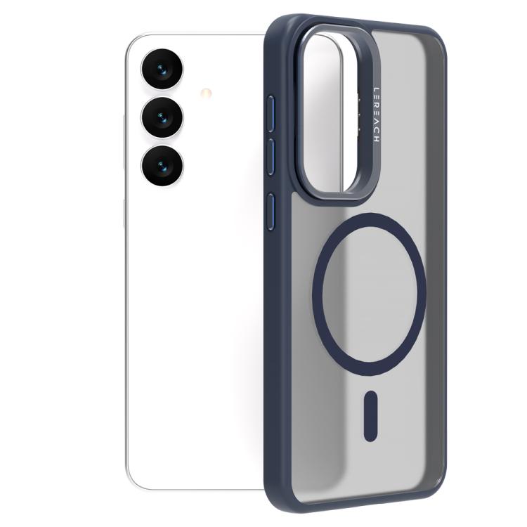 Custodia per telefono magnetica con supporto in metallo LeReach Le-Luster Series per obiettivo., For Galaxy S26+ 5G, For Galaxy S26 Ultra 5G, For Galaxy S26 5G, For Galaxy S25 FE 5G, For Galaxy S25 Ultra 5G, For Galaxy S24 Ultra 5G