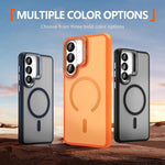 Custodia per telefono magnetica con supporto in metallo LeReach Le-Luster Series per obiettivo., For Galaxy S26+ 5G, For Galaxy S26 Ultra 5G, For Galaxy S26 5G, For Galaxy S25 FE 5G, For Galaxy S25 Ultra 5G, For Galaxy S24 Ultra 5G