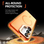 Custodia per telefono magnetica con supporto in metallo LeReach Le-Luster Series per obiettivo., For Galaxy S26+ 5G, For Galaxy S26 Ultra 5G, For Galaxy S26 5G, For Galaxy S25 FE 5G, For Galaxy S25 Ultra 5G, For Galaxy S24 Ultra 5G