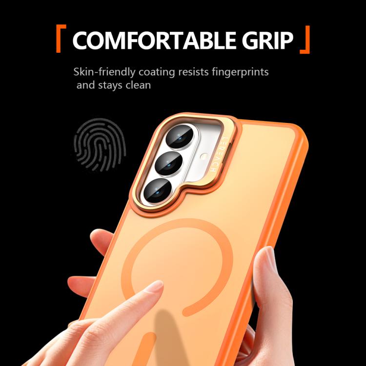 Custodia per telefono magnetica con supporto in metallo LeReach Le-Luster Series per obiettivo., For Galaxy S26+ 5G, For Galaxy S26 Ultra 5G, For Galaxy S26 5G, For Galaxy S25 FE 5G, For Galaxy S25 Ultra 5G, For Galaxy S24 Ultra 5G