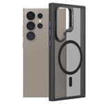 Custodia per telefono magnetica con supporto in metallo LeReach Le-Luster Series per obiettivo., For Galaxy S26+ 5G, For Galaxy S26 Ultra 5G, For Galaxy S26 5G, For Galaxy S25 FE 5G, For Galaxy S25 Ultra 5G, For Galaxy S24 Ultra 5G