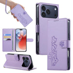 Custodia per telefono in ecopelle con chiusura magnetica e cinturino, con simpatici gattini., For iPhone 17e / 16e, For iPhone 17 Pro Max, For iPhone 17 Pro, For iPhone 17