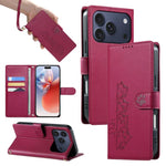 Custodia per telefono in ecopelle con chiusura magnetica e cinturino, con simpatici gattini., For iPhone 17e / 16e, For iPhone 17 Pro Max, For iPhone 17 Pro, For iPhone 17