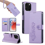 Custodia per telefono in ecopelle con chiusura magnetica e cinturino, con simpatici gattini., For iPhone Air, For iPhone 16 Pro Max, For iPhone 16 Pro, For iPhone 16 Plus