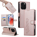 Custodia per telefono in ecopelle con chiusura magnetica e cinturino, con simpatici gattini., For iPhone Air, For iPhone 16 Pro Max, For iPhone 16 Pro, For iPhone 16 Plus