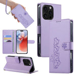 Custodia per telefono in ecopelle con chiusura magnetica e cinturino, con simpatici gattini., For iPhone Air, For iPhone 16 Pro Max, For iPhone 16 Pro, For iPhone 16 Plus