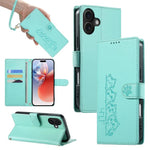 Custodia per telefono in ecopelle con chiusura magnetica e cinturino, con simpatici gattini., For iPhone Air, For iPhone 16 Pro Max, For iPhone 16 Pro, For iPhone 16 Plus