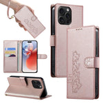 Custodia per telefono in ecopelle con chiusura magnetica e cinturino, con simpatici gattini., For iPhone 16, For iPhone 15 Pro Max, For iPhone 15 Pro, For iPhone 15 Plus