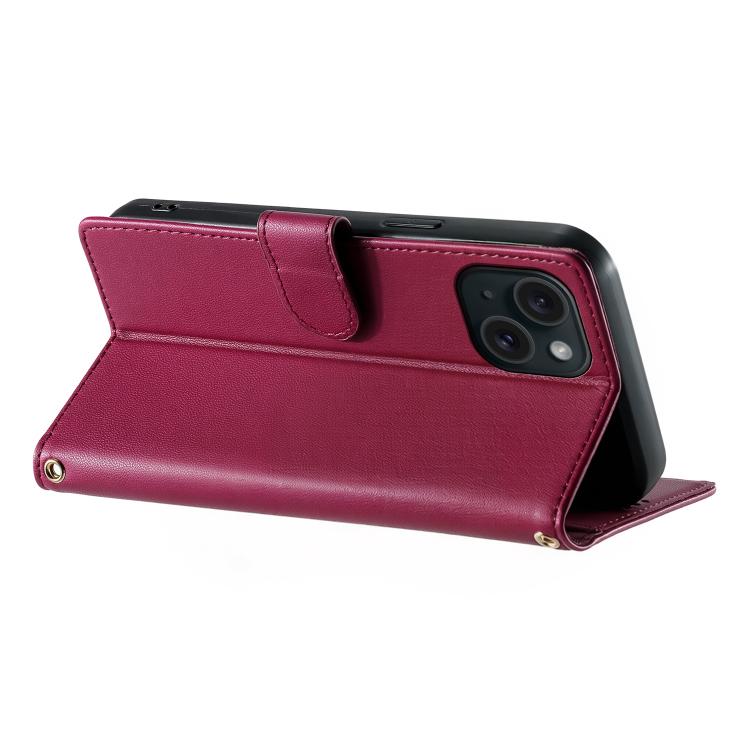 Custodia per telefono in ecopelle con chiusura magnetica e cinturino, con simpatici gattini., For iPhone 15, For iPhone 14 Plus, For iPhone 14 / 13, For iPhone 14 Pro