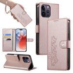 Custodia per telefono in ecopelle con chiusura magnetica e cinturino, con simpatici gattini., For iPhone 14 Pro Max, For iPhone SE 2022 / SE 2020 / 8 / 7, For iPhone 13 Pro Max, For iPhone 13 Pro