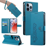 Custodia per telefono in ecopelle con chiusura magnetica e cinturino, con simpatici gattini., For iPhone 14 Pro Max, For iPhone SE 2022 / SE 2020 / 8 / 7, For iPhone 13 Pro Max, For iPhone 13 Pro