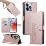 Custodia per telefono in ecopelle con chiusura magnetica e cinturino, con simpatici gattini., For iPhone 14 Pro Max, For iPhone SE 2022 / SE 2020 / 8 / 7, For iPhone 13 Pro Max, For iPhone 13 Pro