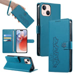 Custodia per telefono in ecopelle con chiusura magnetica e cinturino, con simpatici gattini., For iPhone 13 mini, For iPhone 12 / 12 Pro, For iPhone 12 Pro Max, For iPhone 12 mini