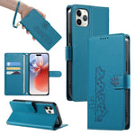 Custodia per telefono in ecopelle con chiusura magnetica e cinturino, con simpatici gattini., For iPhone 11 Pro Max, For iPhone 11, For iPhone 11 Pro, For iPhone X / XS