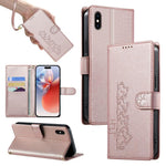 Custodia per telefono in ecopelle con chiusura magnetica e cinturino, con simpatici gattini., For iPhone XR, For iPhone XS Max, For iPhone 8 Plus / 7 Plus