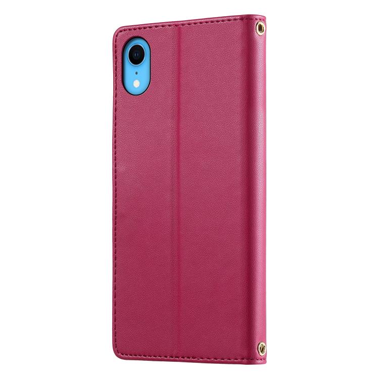 Custodia per telefono in ecopelle con chiusura magnetica e cinturino, con simpatici gattini., For iPhone XR, For iPhone XS Max, For iPhone 8 Plus / 7 Plus