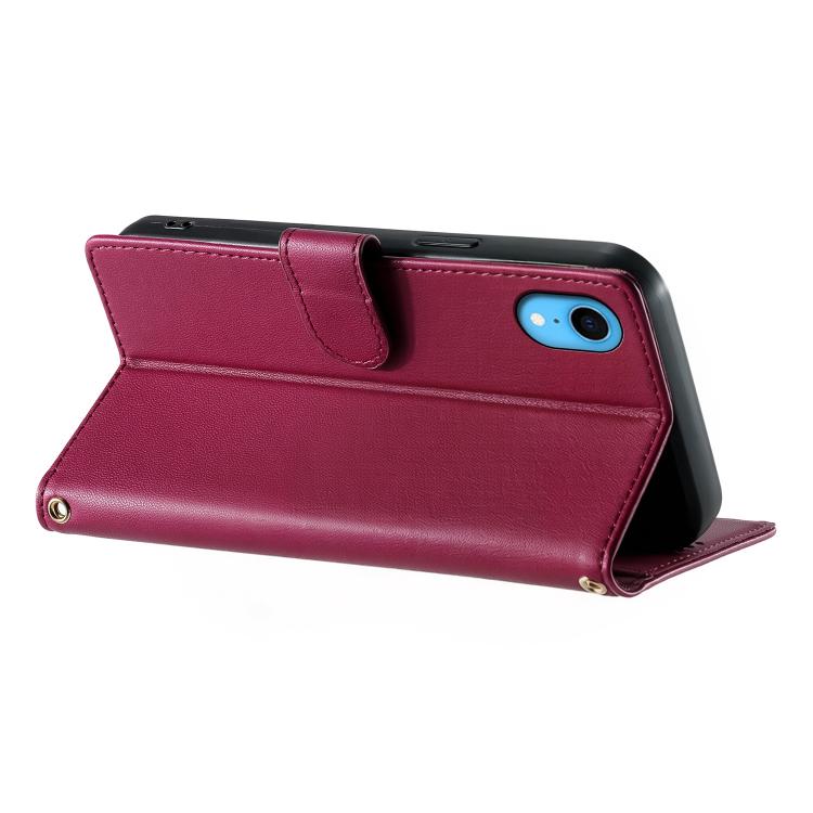 Custodia per telefono in ecopelle con chiusura magnetica e cinturino, con simpatici gattini., For iPhone XR, For iPhone XS Max, For iPhone 8 Plus / 7 Plus