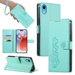 Custodia per telefono in ecopelle con chiusura magnetica e cinturino, con simpatici gattini., For iPhone XR, For iPhone XS Max, For iPhone 8 Plus / 7 Plus