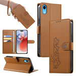 Custodia per telefono in ecopelle con chiusura magnetica e cinturino, con simpatici gattini., For iPhone XR, For iPhone XS Max, For iPhone 8 Plus / 7 Plus