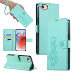 Custodia per telefono in ecopelle con chiusura magnetica e cinturino, con simpatici gattini., For iPhone 14 Pro Max, For iPhone SE 2022 / SE 2020 / 8 / 7, For iPhone 13 Pro Max, For iPhone 13 Pro