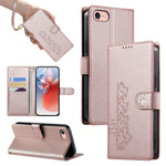 Custodia per telefono in ecopelle con chiusura magnetica e cinturino, con simpatici gattini., For iPhone 14 Pro Max, For iPhone SE 2022 / SE 2020 / 8 / 7, For iPhone 13 Pro Max, For iPhone 13 Pro