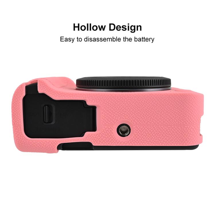 Custodia protettiva per fotocamera in morbido silicone con texture litchi, For Canon EOS R50 V