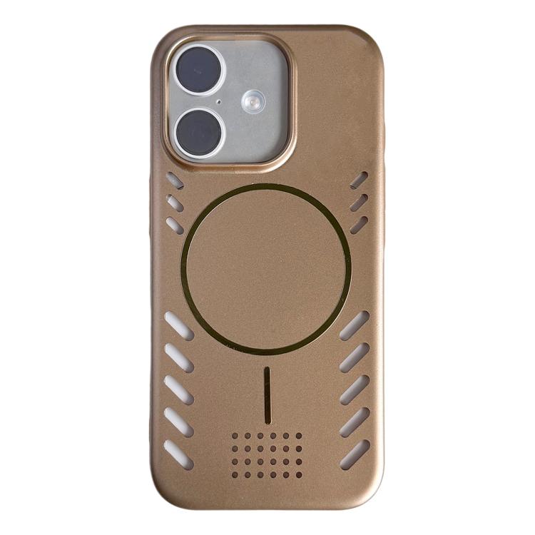 Vernice metallizzata, raffreddamento, custodia magnetica per telefono in PC, For iPhone 16 Pro Max, For iPhone 16 Pro, For iPhone 16