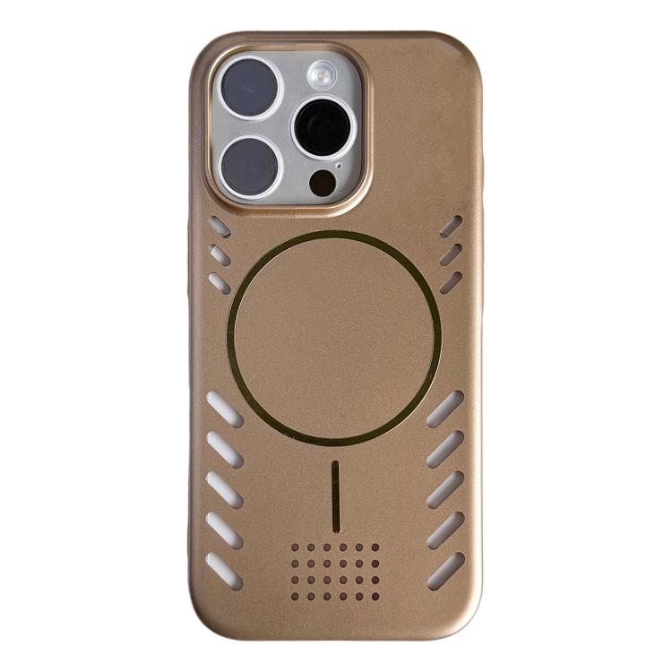 Vernice metallizzata, raffreddamento, custodia magnetica per telefono in PC, For iPhone 15 Pro Max, For iPhone 15 Pro, For iPhone 15