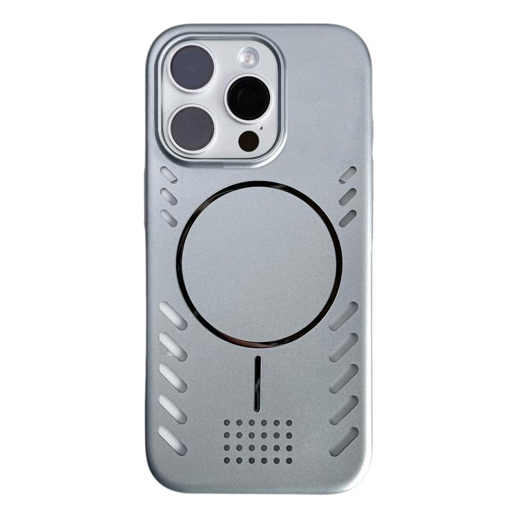 Vernice metallizzata, raffreddamento, custodia magnetica per telefono in PC, For iPhone 15 Pro Max, For iPhone 15 Pro, For iPhone 15