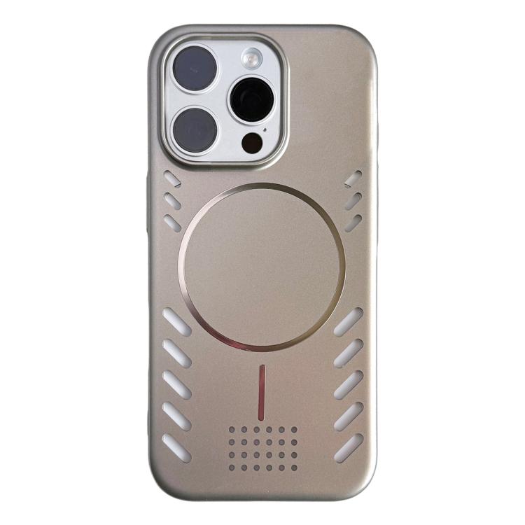Vernice metallizzata, raffreddamento, custodia magnetica per telefono in PC, For iPhone 15 Pro Max, For iPhone 15 Pro, For iPhone 15
