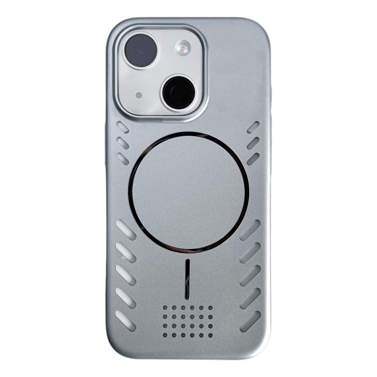 Vernice metallizzata, raffreddamento, custodia magnetica per telefono in PC, For iPhone 15 Pro Max, For iPhone 15 Pro, For iPhone 15