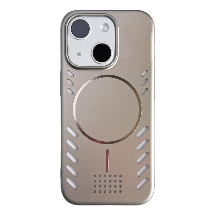 Vernice metallizzata, raffreddamento, custodia magnetica per telefono in PC, For iPhone 15 Pro Max, For iPhone 15 Pro, For iPhone 15
