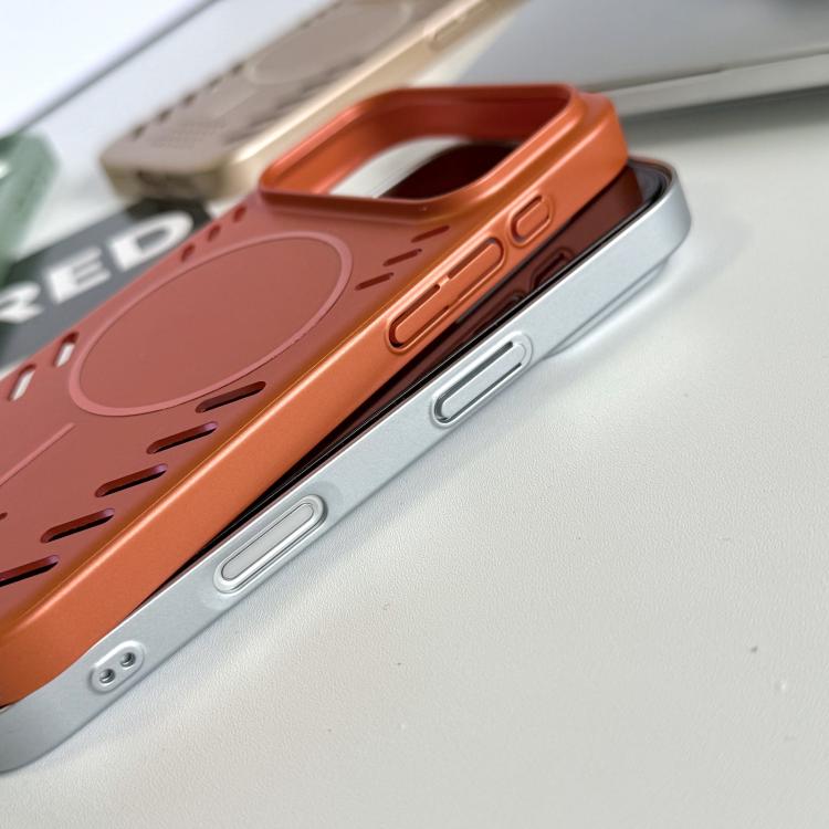 Vernice metallizzata, raffreddamento, custodia magnetica per telefono in PC, For iPhone 16 Pro Max, For iPhone 16 Pro, For iPhone 16