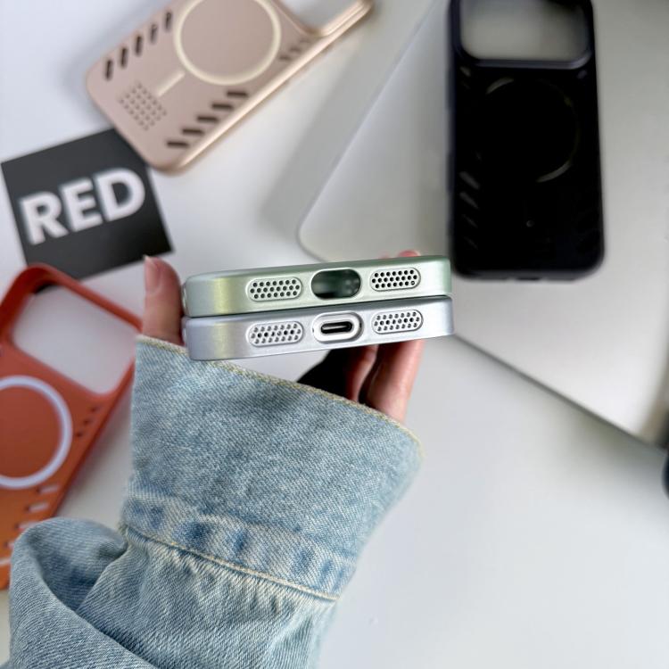 Vernice metallizzata, raffreddamento, custodia magnetica per telefono in PC, For iPhone 16 Pro Max, For iPhone 16 Pro, For iPhone 16