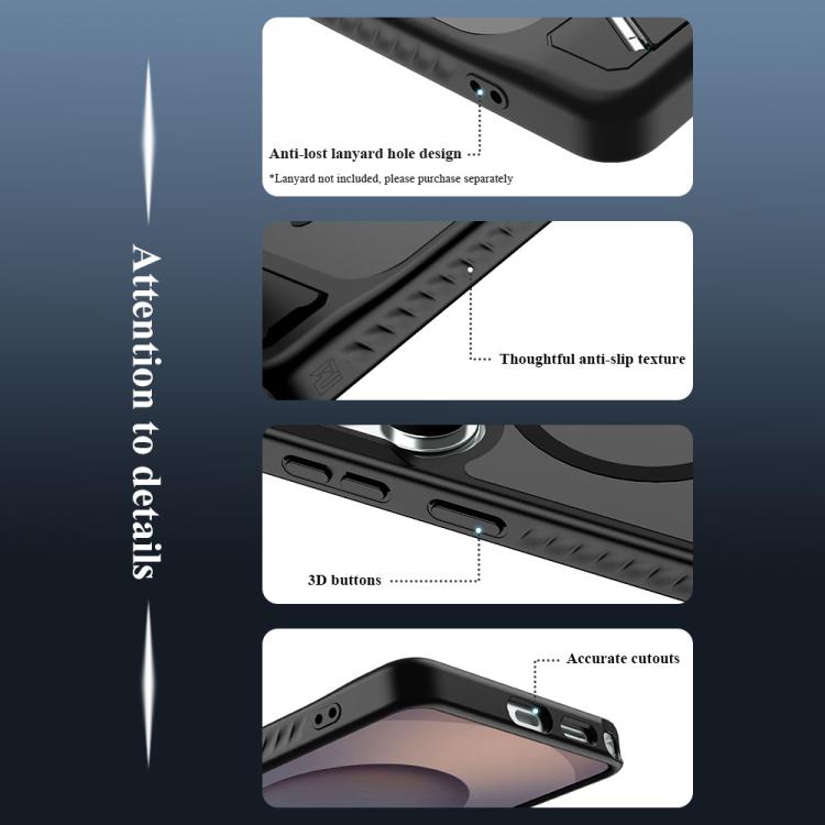 Custodia magnetica per telefono LeReach Le-Chic Series con supporto integrato nascosto., For Galaxy S26+ 5G, For Galaxy S26 Ultra 5G, For Galaxy S26 5G, For Galaxy S25 FE 5G, For Galaxy S25 Edge 5G, For Galaxy S24 5G/S25 5G, For Galaxy S24+ / S25+ 5G  ...