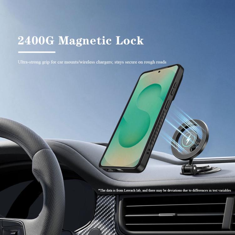 Custodia magnetica per telefono LeReach Le-Chic Series con supporto integrato nascosto., For Galaxy S26+ 5G, For Galaxy S26 Ultra 5G, For Galaxy S26 5G, For Galaxy S25 FE 5G, For Galaxy S25 Edge 5G, For Galaxy S24 5G/S25 5G, For Galaxy S24+ / S25+ 5G  ...