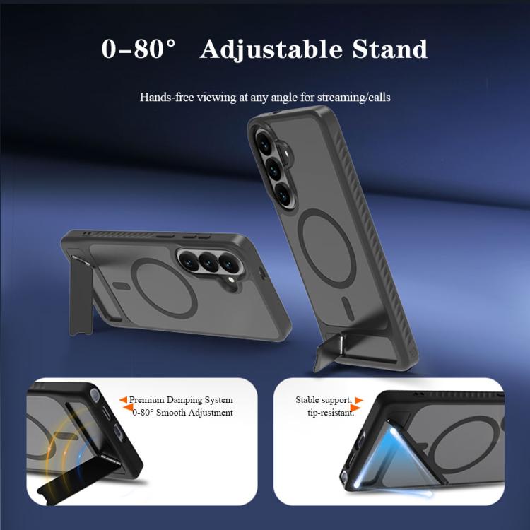 Custodia magnetica per telefono LeReach Le-Chic Series con supporto integrato nascosto., For Galaxy S26+ 5G, For Galaxy S26 Ultra 5G, For Galaxy S26 5G, For Galaxy S25 FE 5G, For Galaxy S25 Edge 5G, For Galaxy S24 5G/S25 5G, For Galaxy S24+ / S25+ 5G  ...