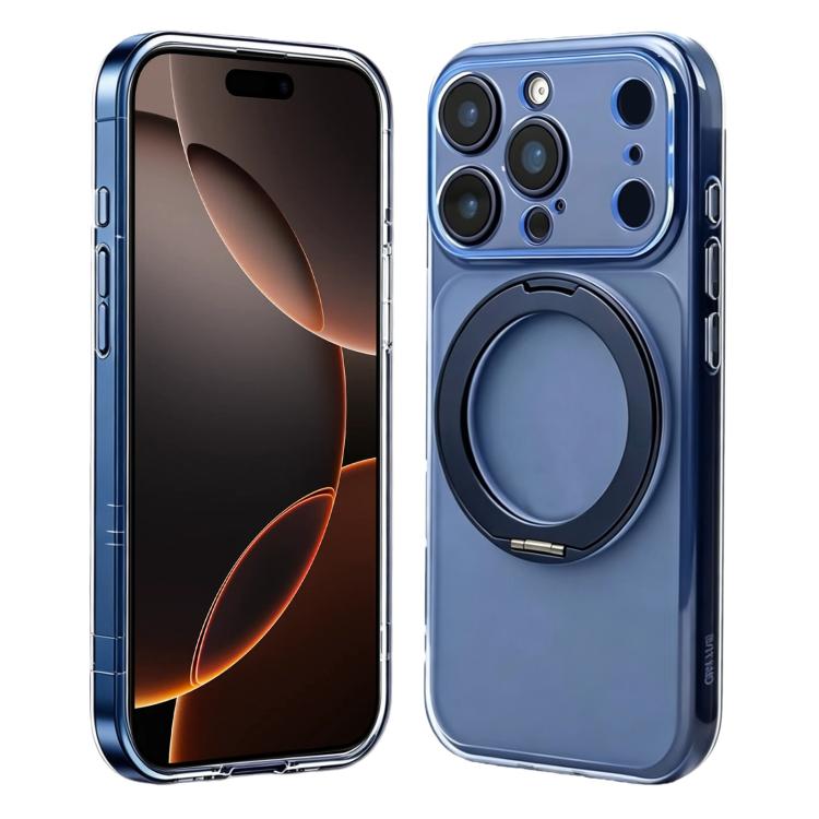 Passa alla custodia magnetica in silicone Pro 17 con supporto girevole a 360 gradi., For iPhone Air, For iPhone 16 Pro Max, For iPhone 16 Pro