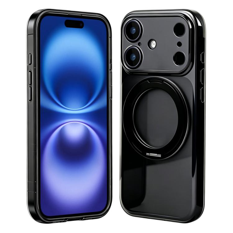Passa alla custodia magnetica in silicone Pro 17 con supporto girevole a 360 gradi., For iPhone 16 Plus, For iPhone 16, For iPhone 15 Pro Max