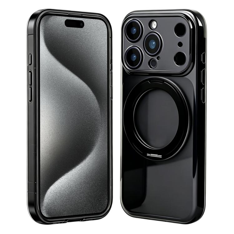 Passa alla custodia magnetica in silicone Pro 17 con supporto girevole a 360 gradi., For iPhone 16 Plus, For iPhone 16, For iPhone 15 Pro Max