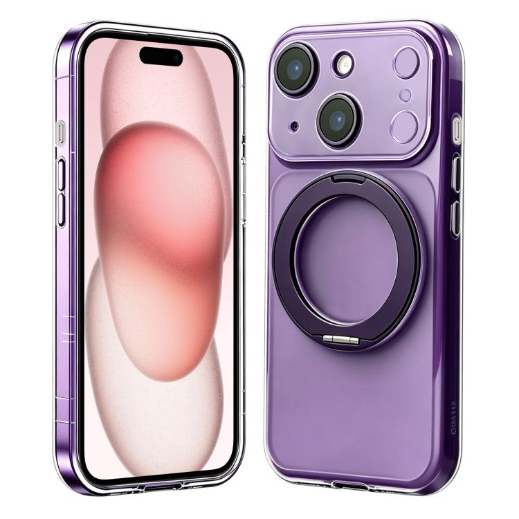 Passa alla custodia magnetica in silicone Pro 17 con supporto girevole a 360 gradi., For iPhone 15 Pro, For iPhone 15 Plus / 14 Plus, For iPhone 15