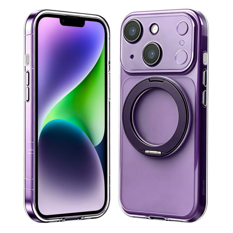 Passa alla custodia magnetica in silicone Pro 17 con supporto girevole a 360 gradi., For iPhone 14, For iPhone 14 Pro, For iPhone 14 Pro Max