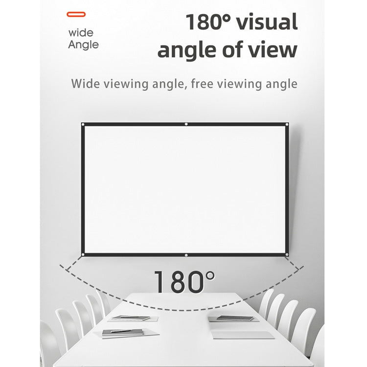 Tenda schermo proiezione 60" 16:9 in poliestere pieghevole
