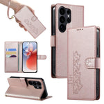 Custodia per telefono in ecopelle con chiusura magnetica e cinturino, con simpatici gattini., For Galaxy S26 FE 5G, For Galaxy S26+ 5G, For Galaxy S26 Edge 5G, For Galaxy S26 Ultra 5G