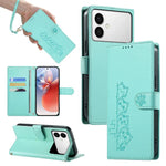 Custodia per telefono in ecopelle con chiusura magnetica e cinturino, con simpatici gattini., For Galaxy S26 FE 5G, For Galaxy S26+ 5G, For Galaxy S26 Edge 5G, For Galaxy S26 Ultra 5G