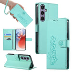 Custodia per telefono in ecopelle con chiusura magnetica e cinturino, con simpatici gattini., For Galaxy S25+ 5G / S24+ 5G, For Galaxy S25 Ultra 5G, For Galaxy S24 FE 5G, For Galaxy S24 Ultra 5G