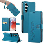 Custodia per telefono in ecopelle con chiusura magnetica e cinturino, con simpatici gattini., For Galaxy S26 5G, For Galaxy S25 FE 5G, For Galaxy S25 Edge 5G, For Galaxy S25 5G / S24 5G