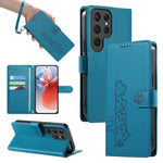 Custodia per telefono in ecopelle con chiusura magnetica e cinturino, con simpatici gattini., For Galaxy S25+ 5G / S24+ 5G, For Galaxy S25 Ultra 5G, For Galaxy S24 FE 5G, For Galaxy S24 Ultra 5G